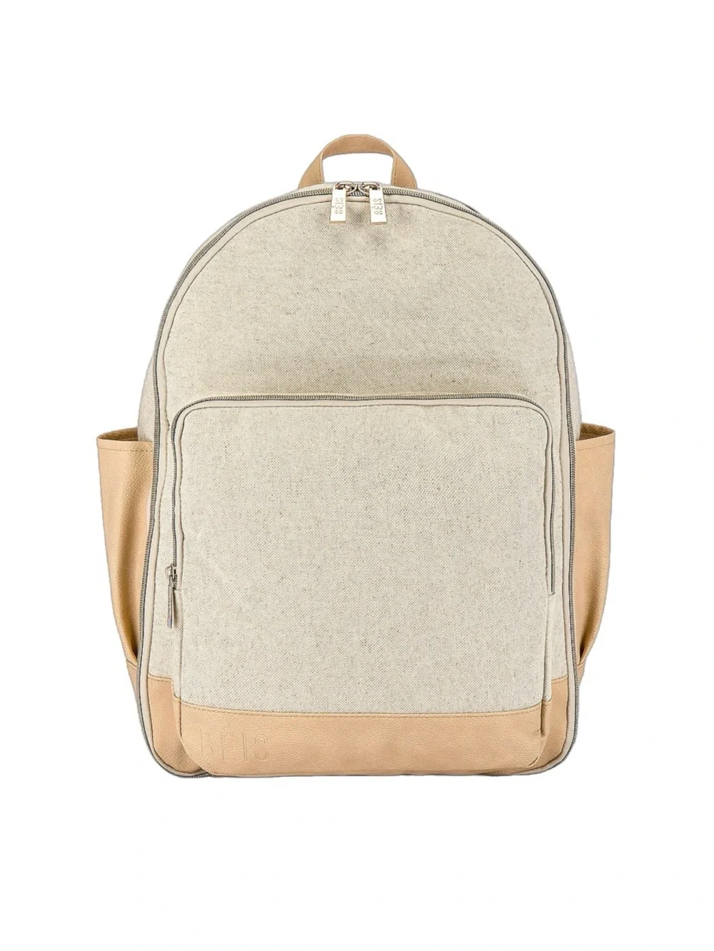 BEIS The Travel Canvas Backpack in Beige Everyday Diaper Mom Laptop Bag FLAWED